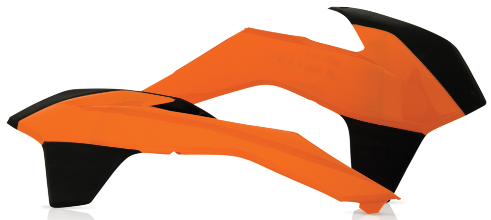 Radiator Shrouds - Fluorescent Orange - Click Image to Close