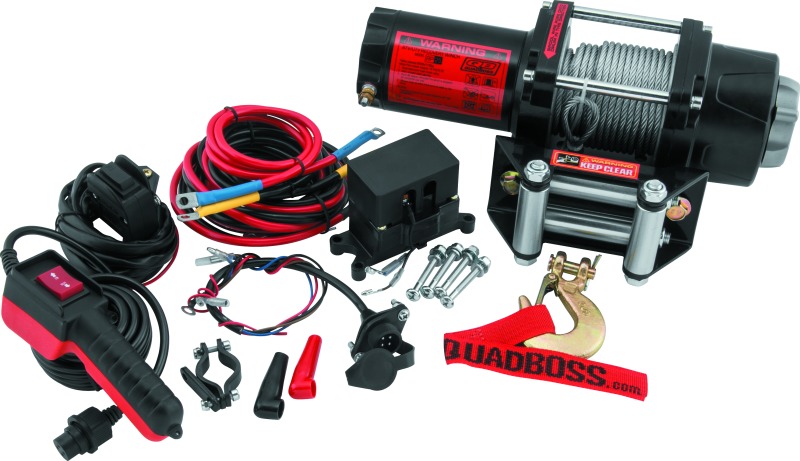 QuadBoss Winch 2500Lb W/Cable - Click Image to Close