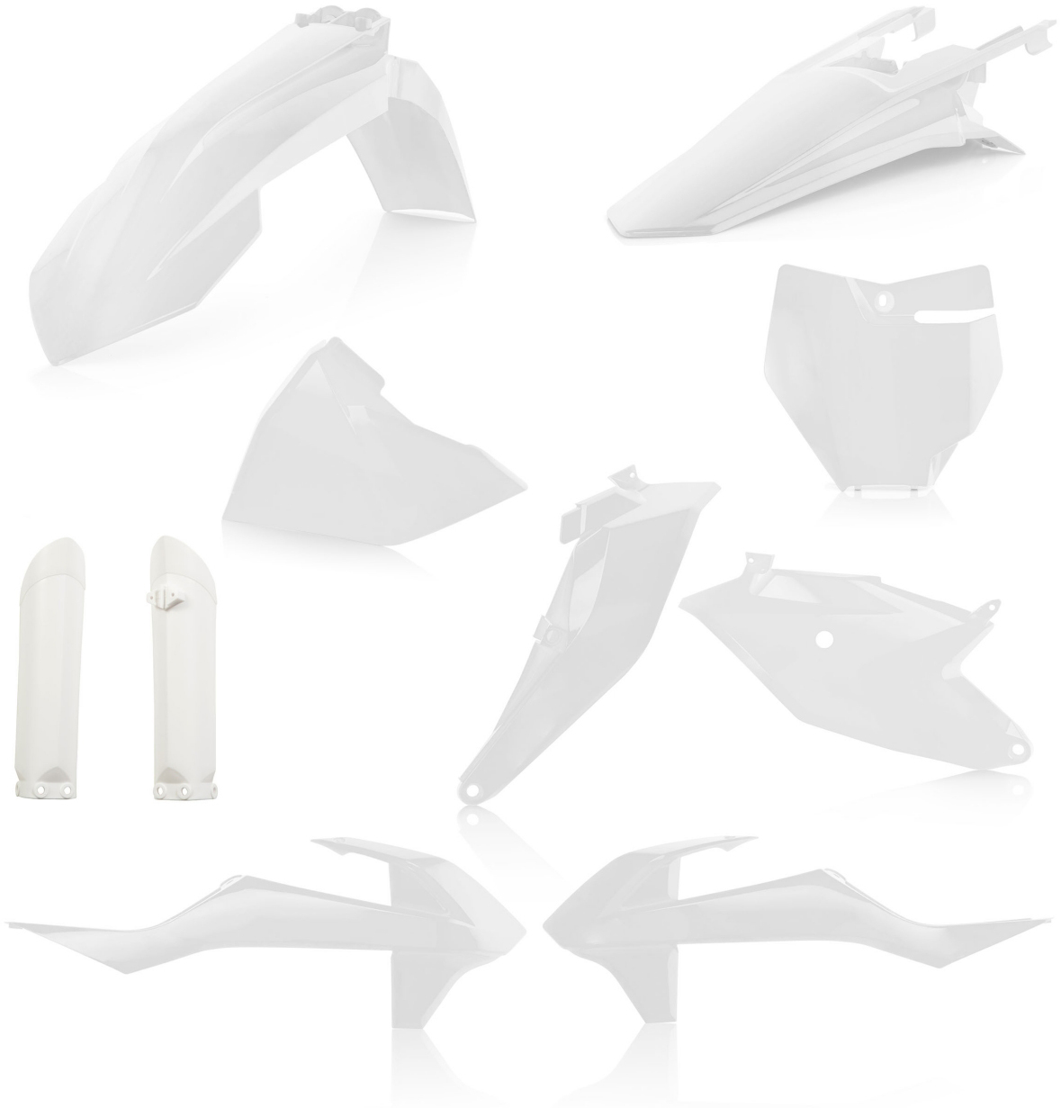 Full Plastic Kit - White - For 18-21 KTM 85 SX - Click Image to Close