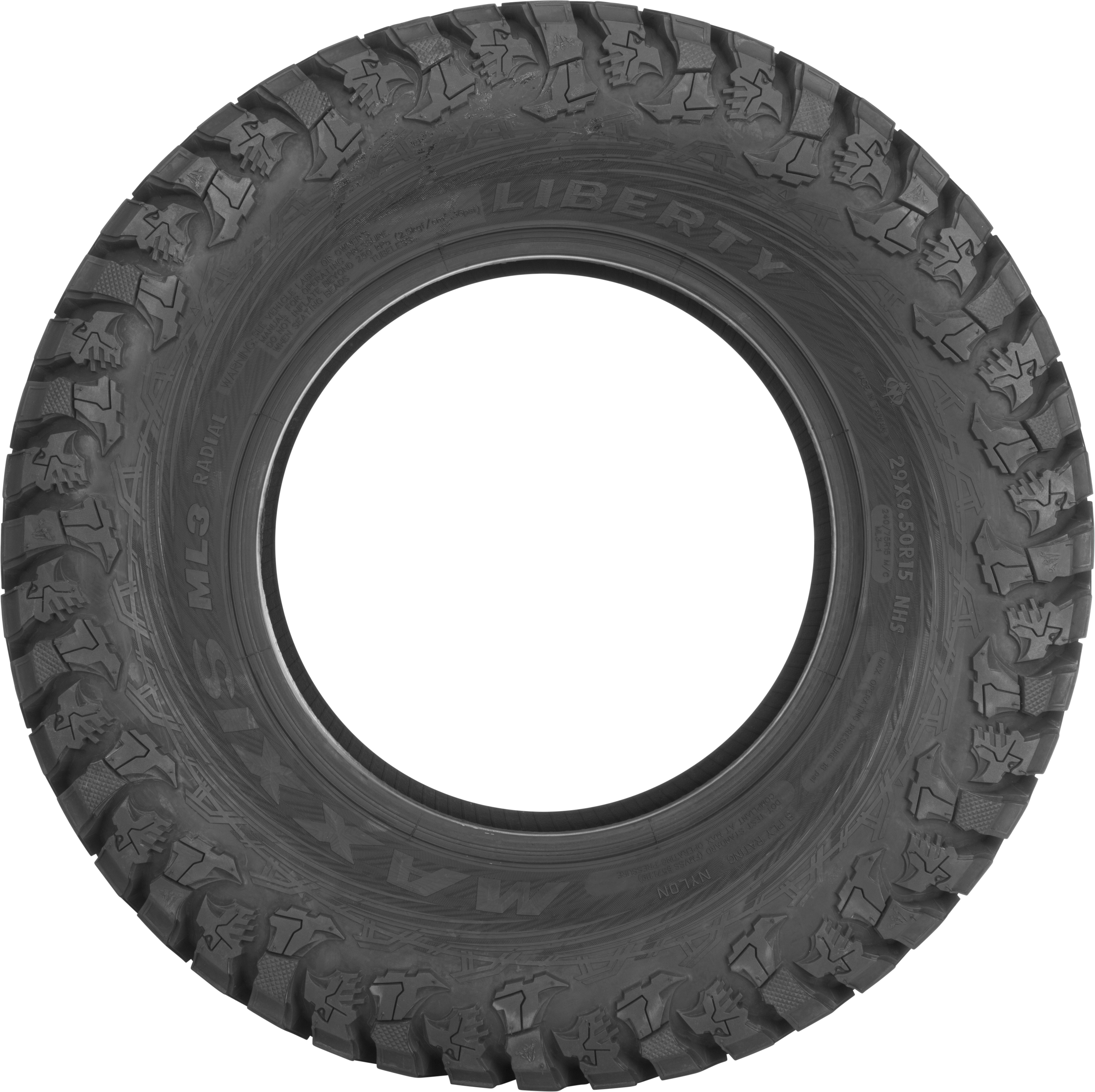 Liberty ML3 29x9.5R15 8-Ply Radial Tubeless ATV/UTV Tire - Click Image to Close