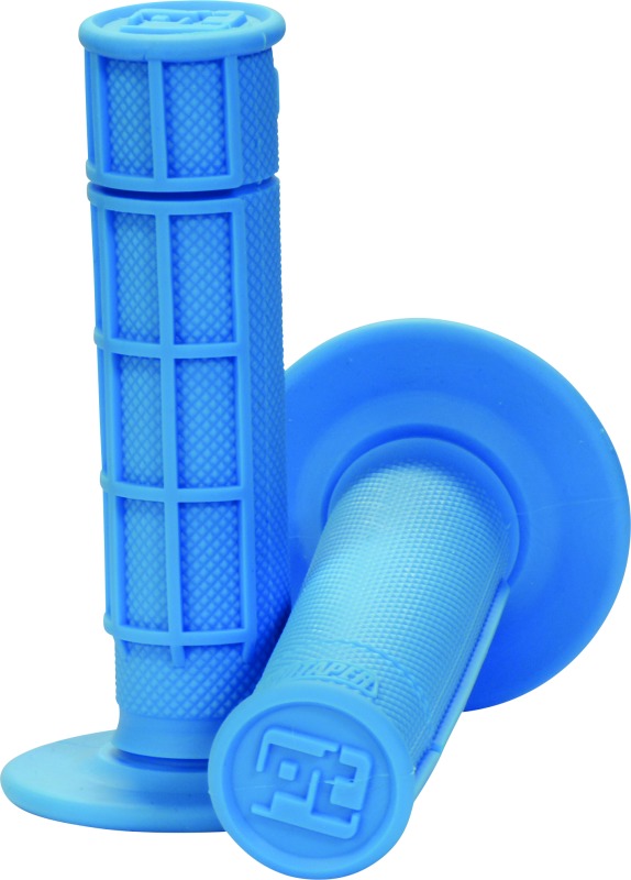 ProTaper 1/2 Waffle Grips - Neon Blue - Click Image to Close