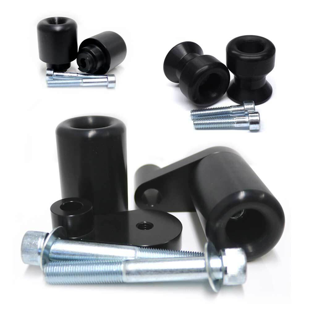 No Cut Black Complete Slider Kit - For 04-05 Honda CBR1000RR - Click Image to Close