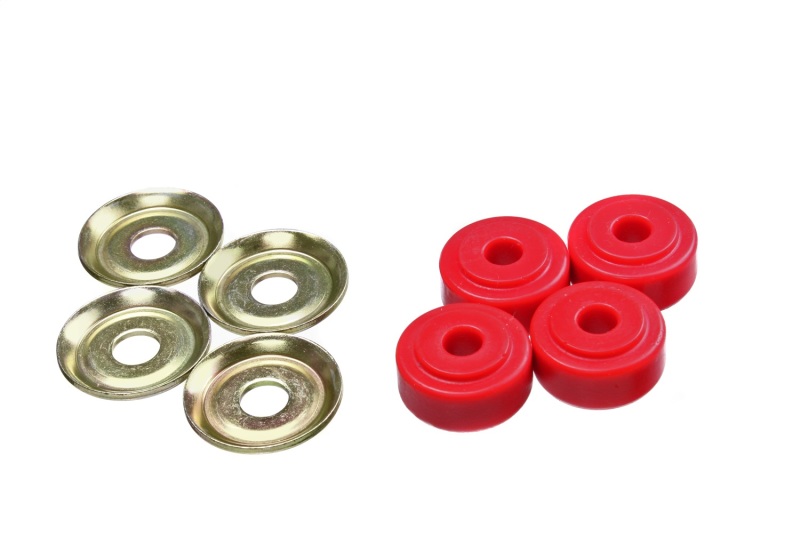 Red Shock Tower Bushing Set 7/8in Nipple 3/8in ID 1-1/4in OD - Click Image to Close