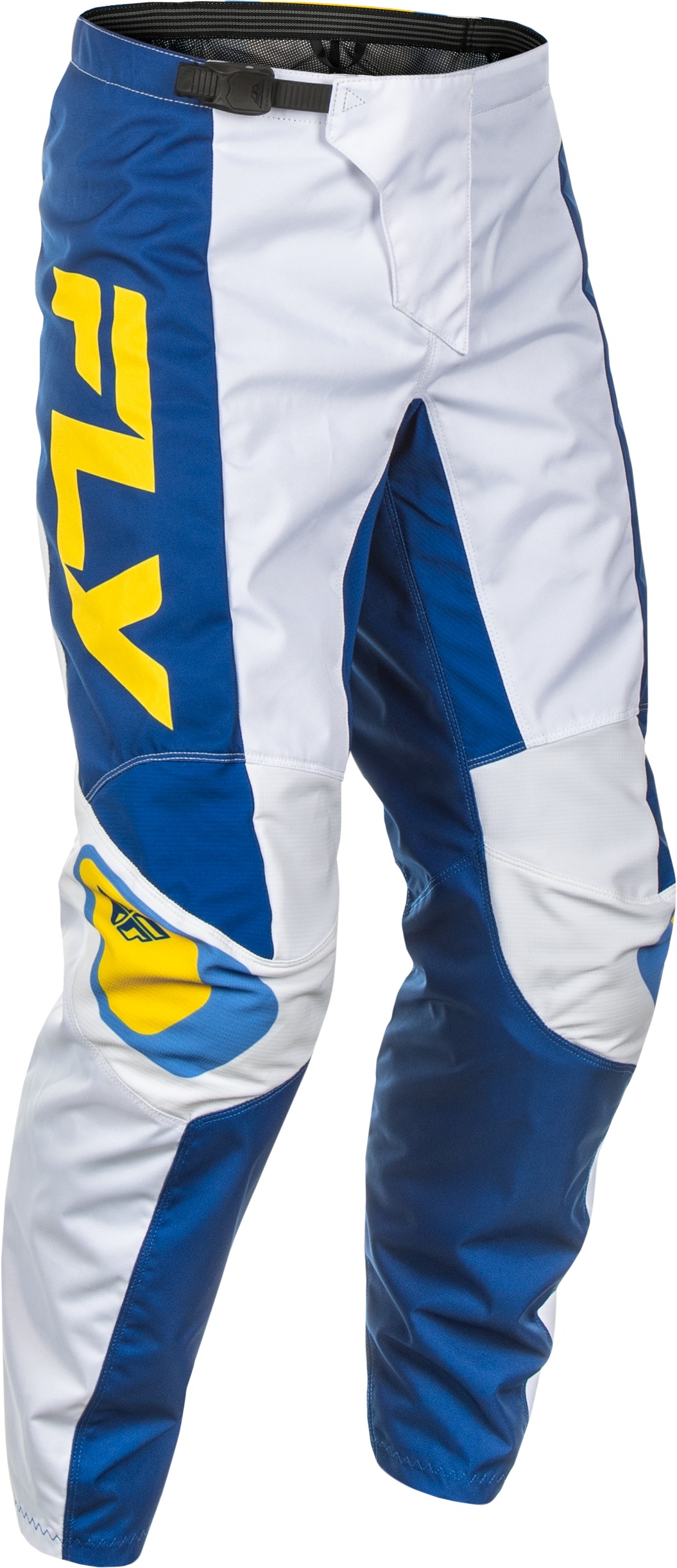 Fly Racing F-16 Pants White/Dark Blue/Yellow Men's 44 - Men's riding pants size 44 - Click Image to Close