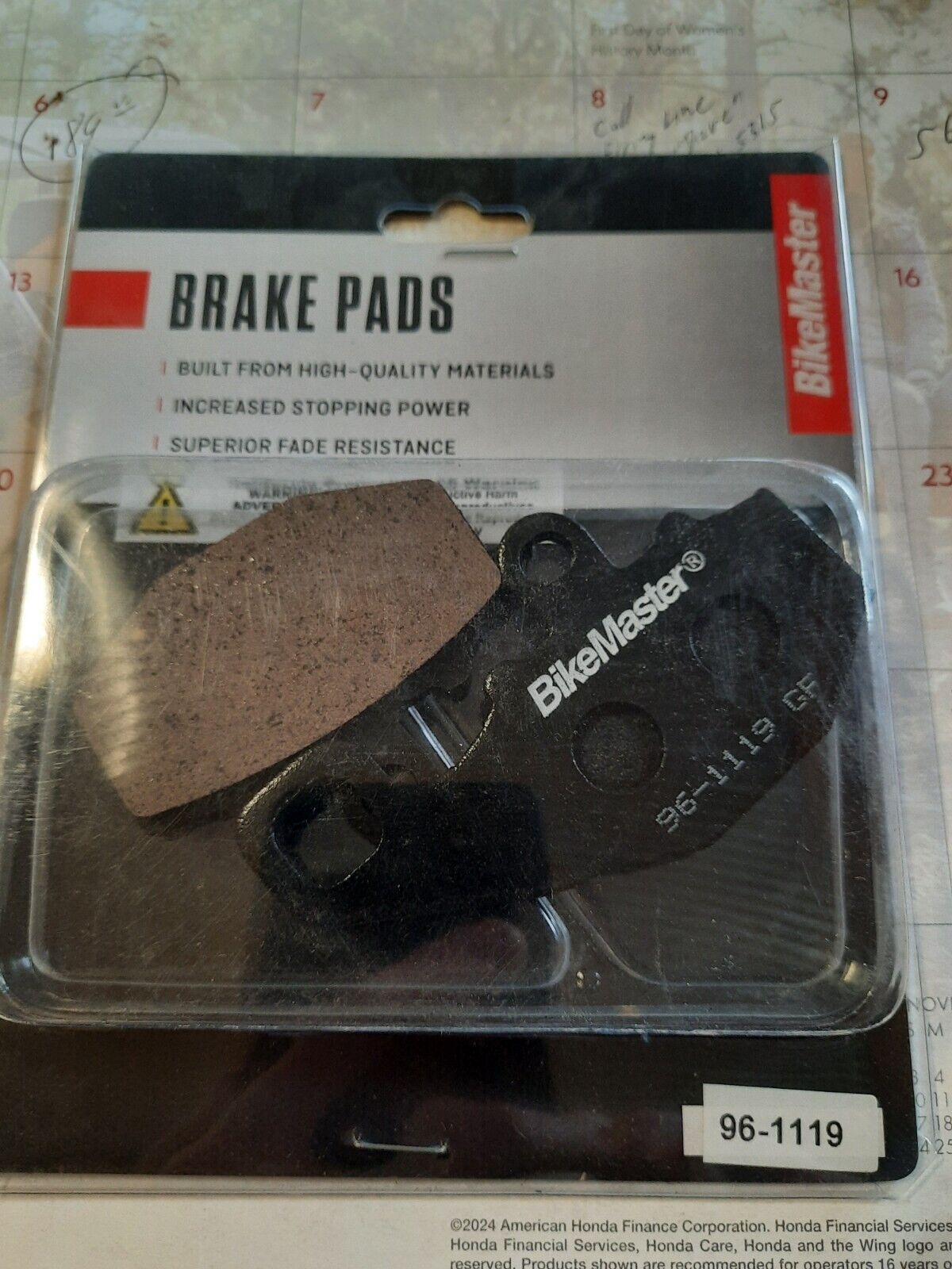 BikeMaster Kawasaki Brake Pads - Click Image to Close