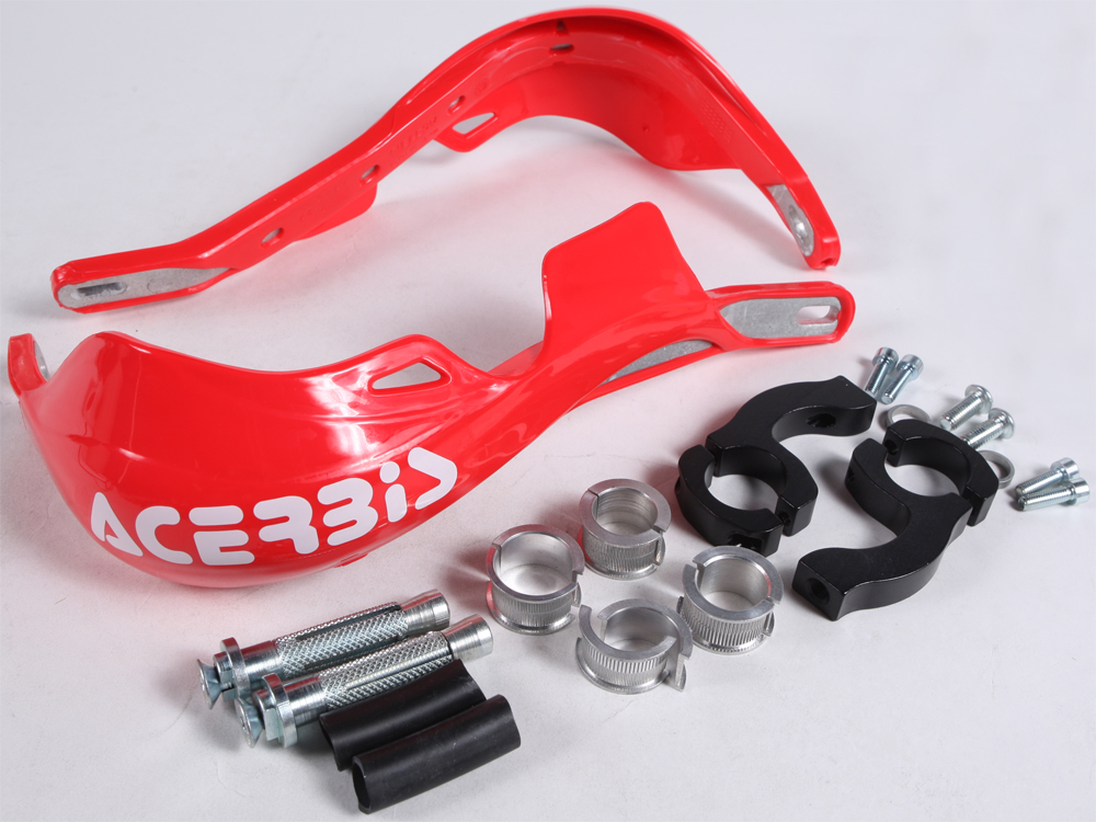 Rally PRO Handguards Red - w/ Universal Bar Mount Kit - Click Image to Close