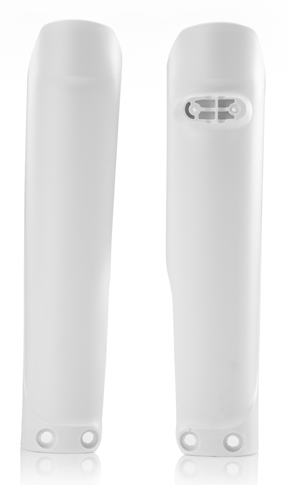 Lower Fork Cover Set - White - Click Image to Close