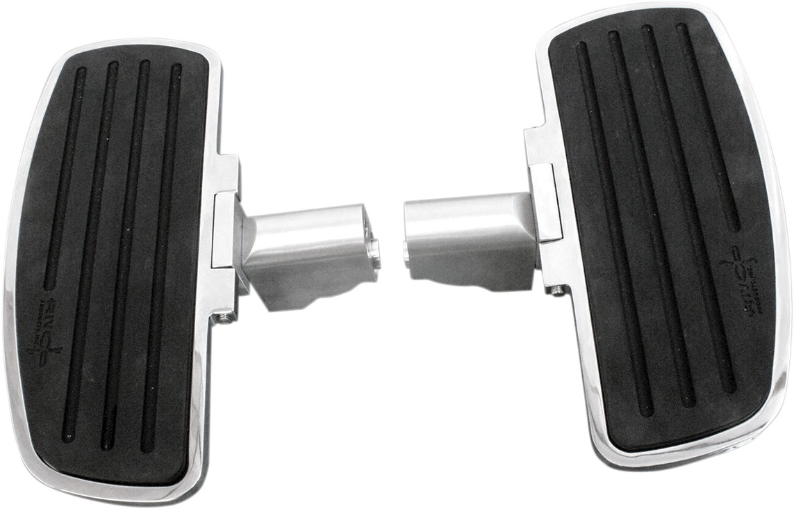 Adjustable Bolt-On Driver Floorboards Chrome - For 10-16 Spyder RT - Click Image to Close