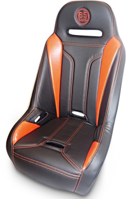 Extreme Double T Solo Seat Black/Deep Orange - Maverick X3 Turbo R - Click Image to Close