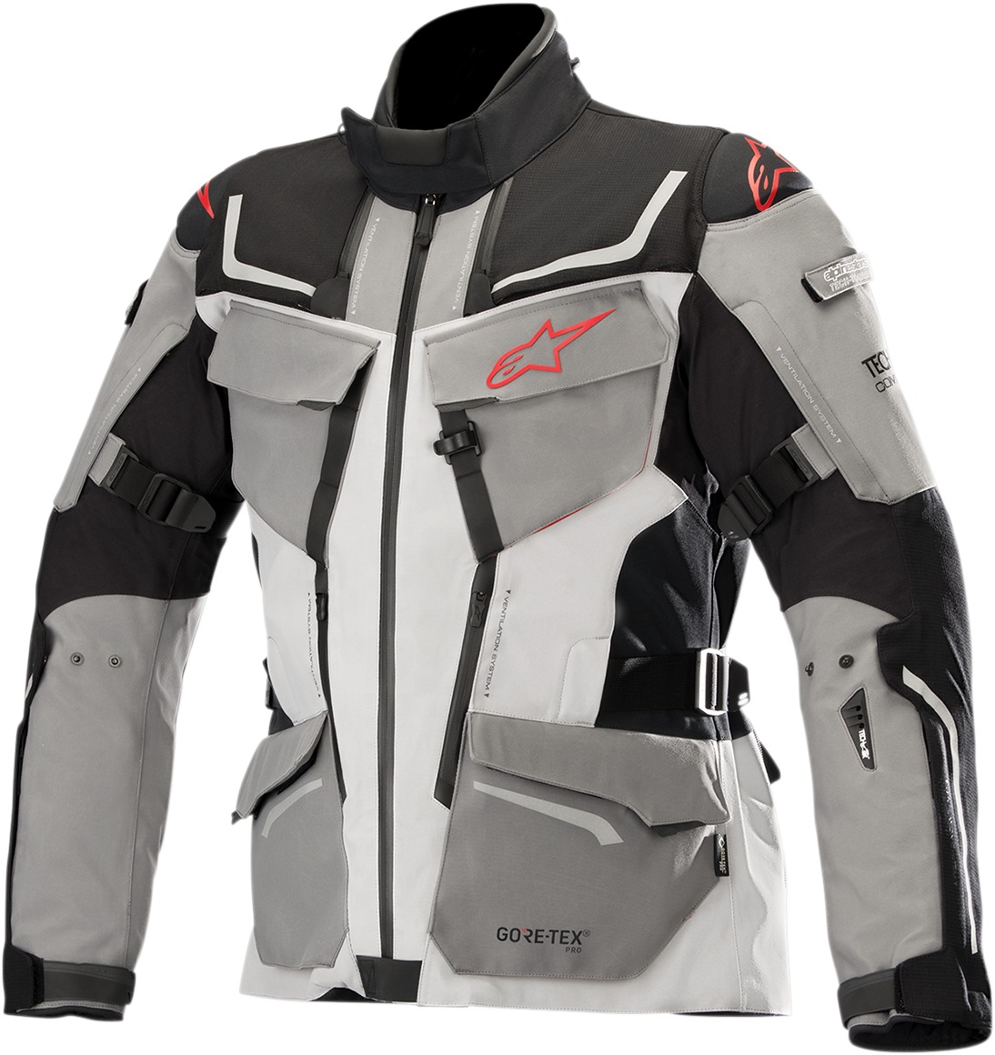 Revenant Gore-Tex Air Motorcycle Jacket Black/Gray/Red US Medium - Click Image to Close