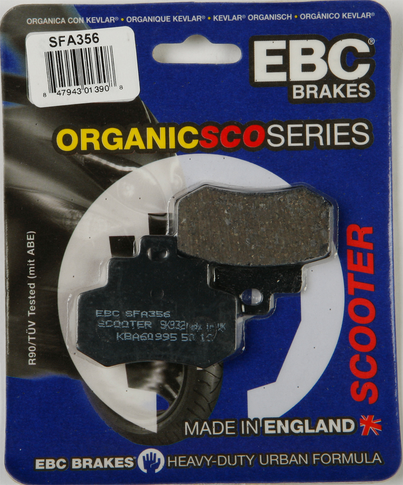 Standard Organic Brake Pads - Click Image to Close