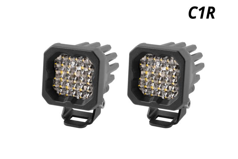 Stage Series C1R - White Flood Standard LED Pod (Pair) - Click Image to Close