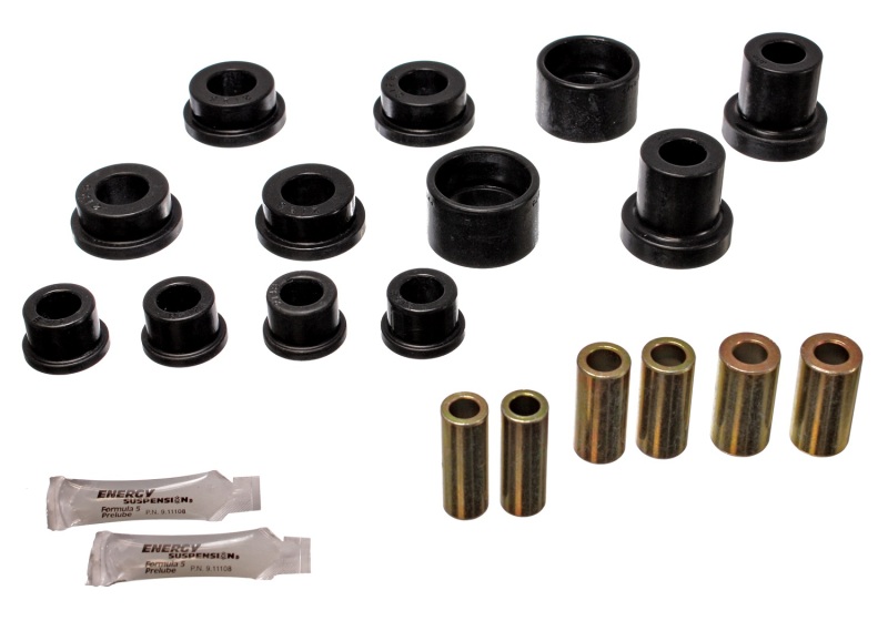 90-94 Mitsubishi Eclipse AWD Black Rear Control Arm Bushing Set - Click Image to Close