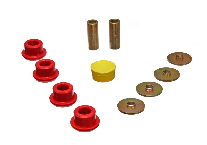 63-82 Chevrolet Corvette Red Rear End Control Arm Bushing Set - Click Image to Close