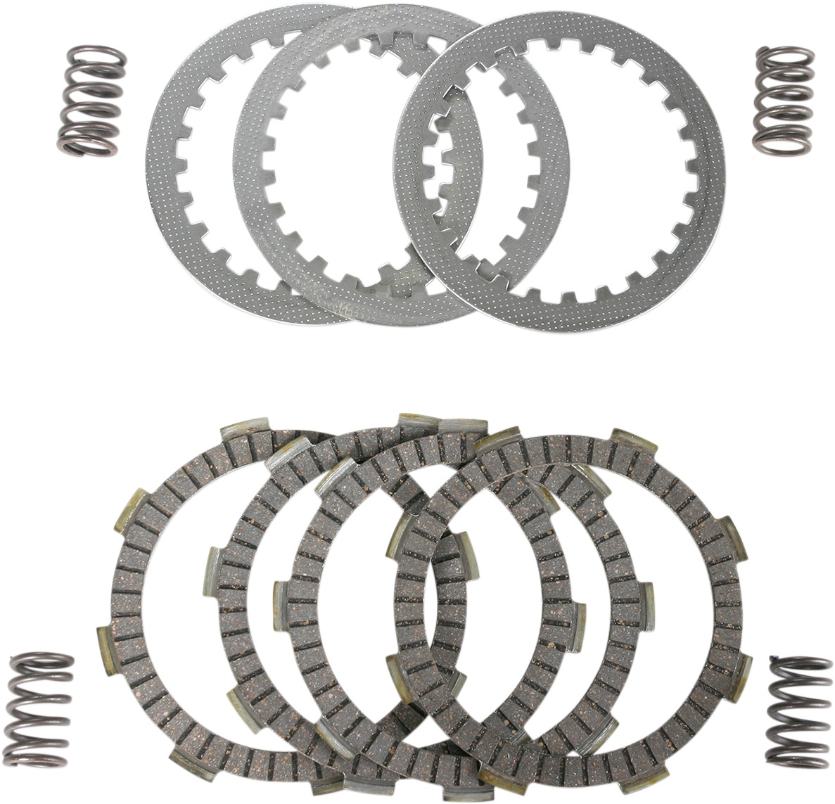 DRC Complete Clutch Kit - Cork CK Plates, Steels, & Springs - For 87+ Honda XR/CRF 100 - Click Image to Close