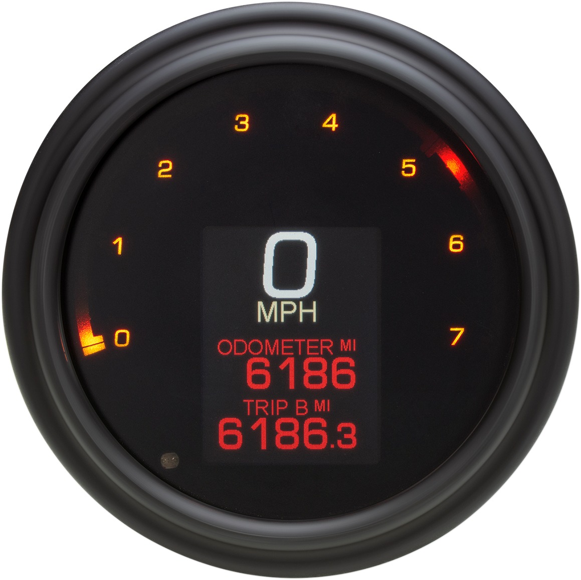 MLX Series Gauges - Fatbob Spd/Tach Mlx Blk - Click Image to Close