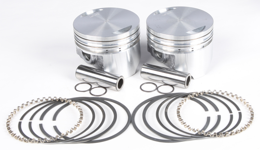 Cast Piston Kit EVO 80CI 8.6:1 +.010 - Click Image to Close