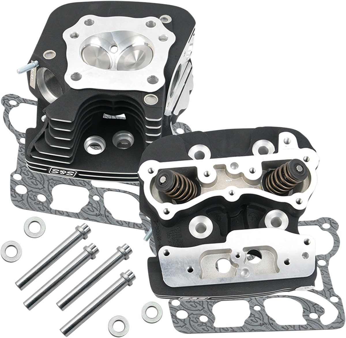 Super Stock 79cc and 89cc Cylinder Heads - Head Kit Blk 79Cc .585 Lift - Click Image to Close