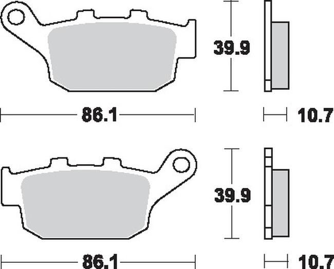 Sintered Brake Pads - 614Ls Sint Brake Pads Sbs - Click Image to Close