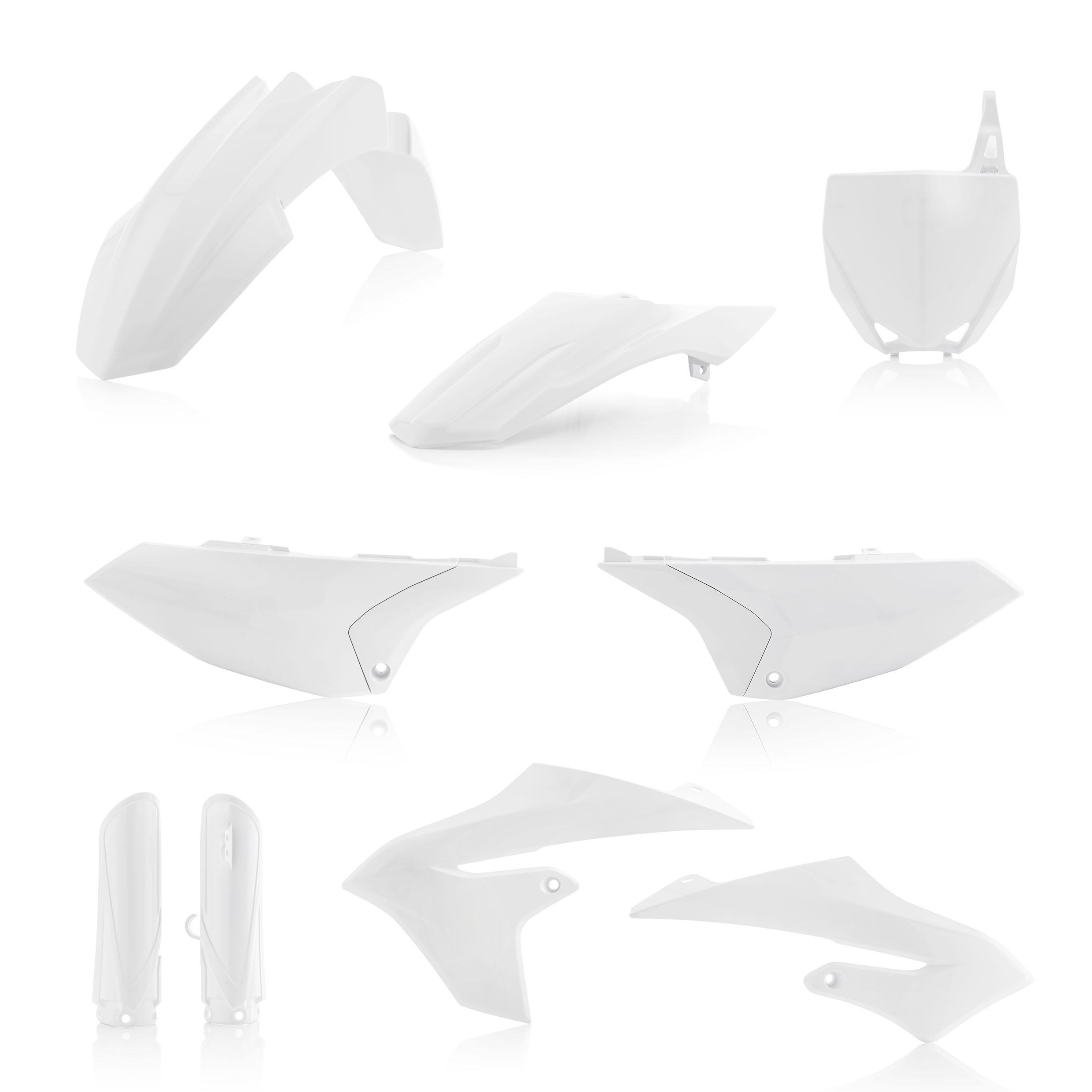 Full Plastic Kit - White - For 19-23 Yamaha YZ65 - Click Image to Close