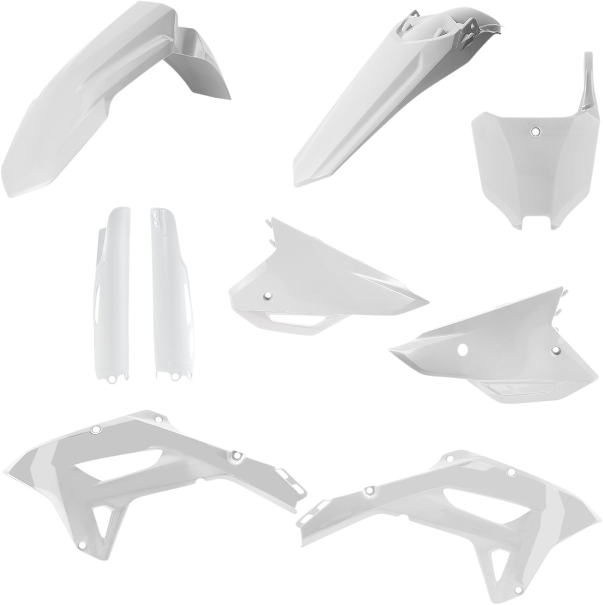 Full Plastic Kit - White - for 21-23 Honda CRF250RX/450RX - Click Image to Close