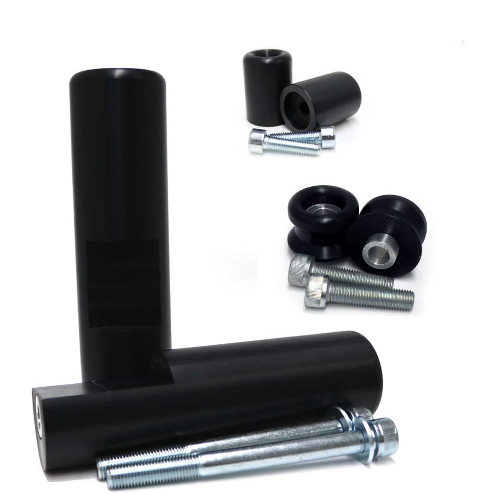 Complete No Cut Frame Slider Kit w/ Bar Sliders & Spools - For 12-20 ZX14 - Click Image to Close