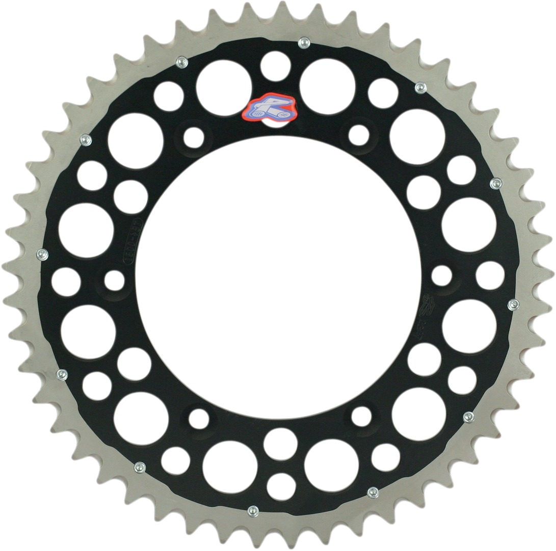 Aluminum Rear Sprocket Twinring 50T - Black - Click Image to Close