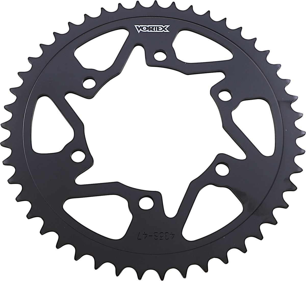 Steel Rear Sprocket 47T Black 520 - Click Image to Close