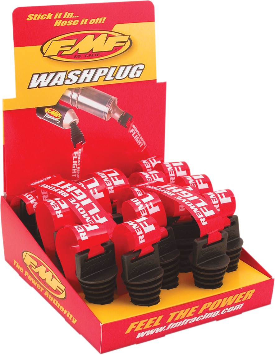 Exhaust Wash Plug Display with 20 4-Stroke Plugs - Click Image to Close