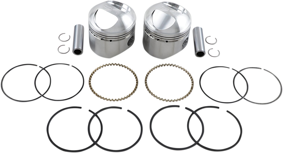 High Performance Forged Pro Lite Piston Kit - .060, 48-80 Big Twin, Wisco - Click Image to Close