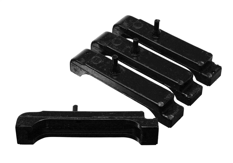 GM BBC Black Radiator Isolator Pad Set - 4 Row - Click Image to Close