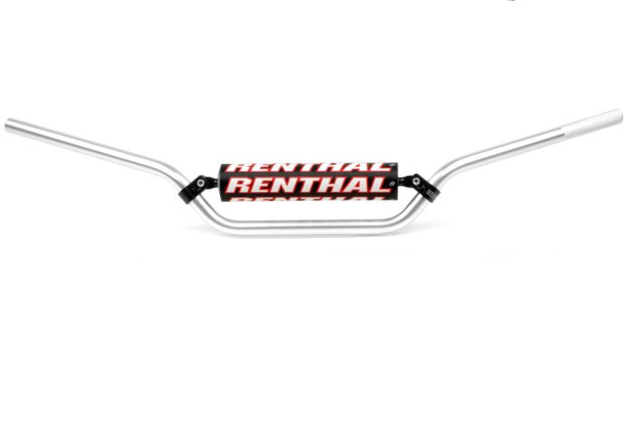 Renthal 837 7/8" Handlebar Silver - Vintage Mid Padded - Click Image to Close