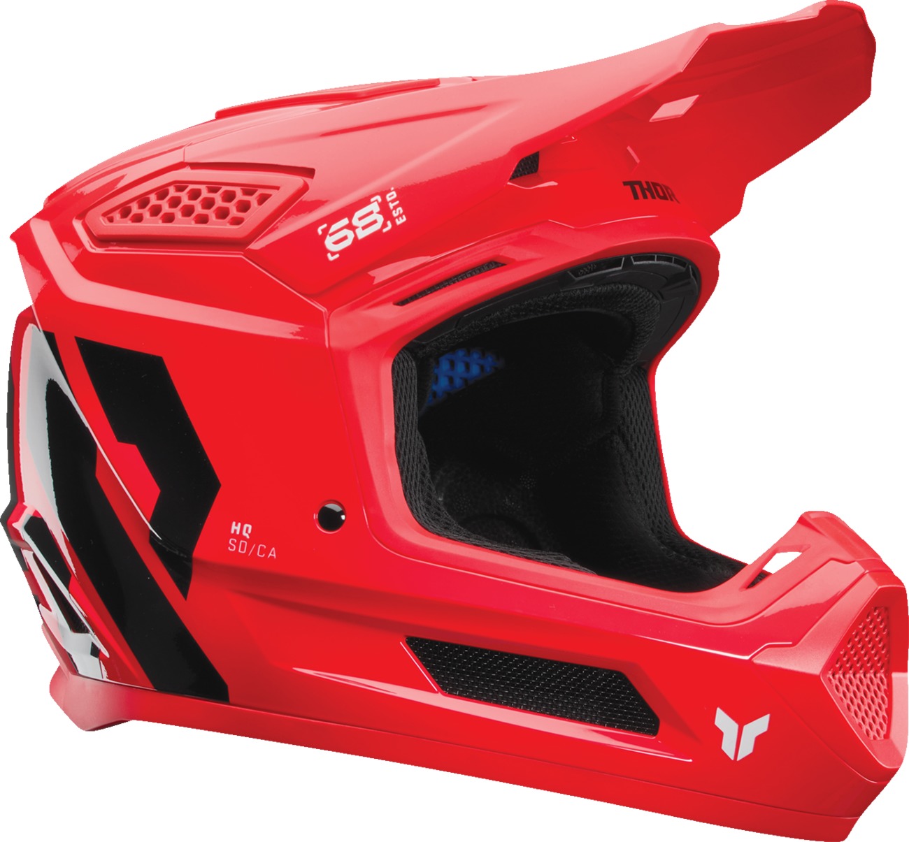 Thor Fleet Forge Helmet Gloss Red Large - Off-road MX helmet with ERT technology - Click Image to Close