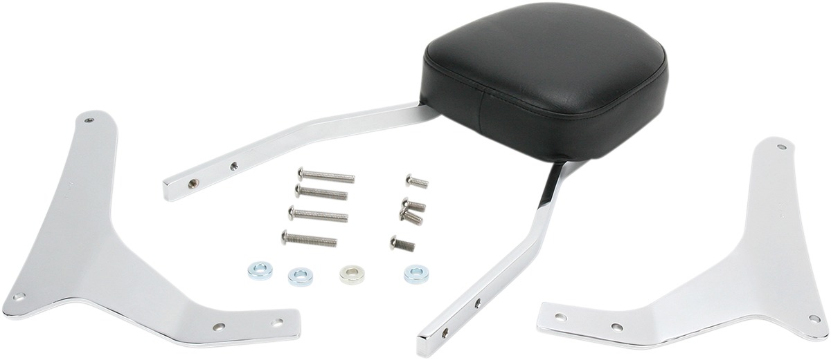 Standard Square 17" Sissy Bar Chrome - For 07-15 Yamaha XVS1300 V-Star - Click Image to Close