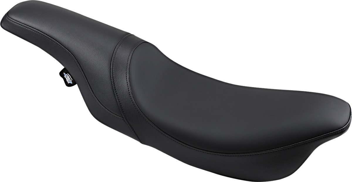 Predator Smooth 2-Up Seat Black Low 3/4" - For 97-07 Harley FLHR FLHX - Click Image to Close