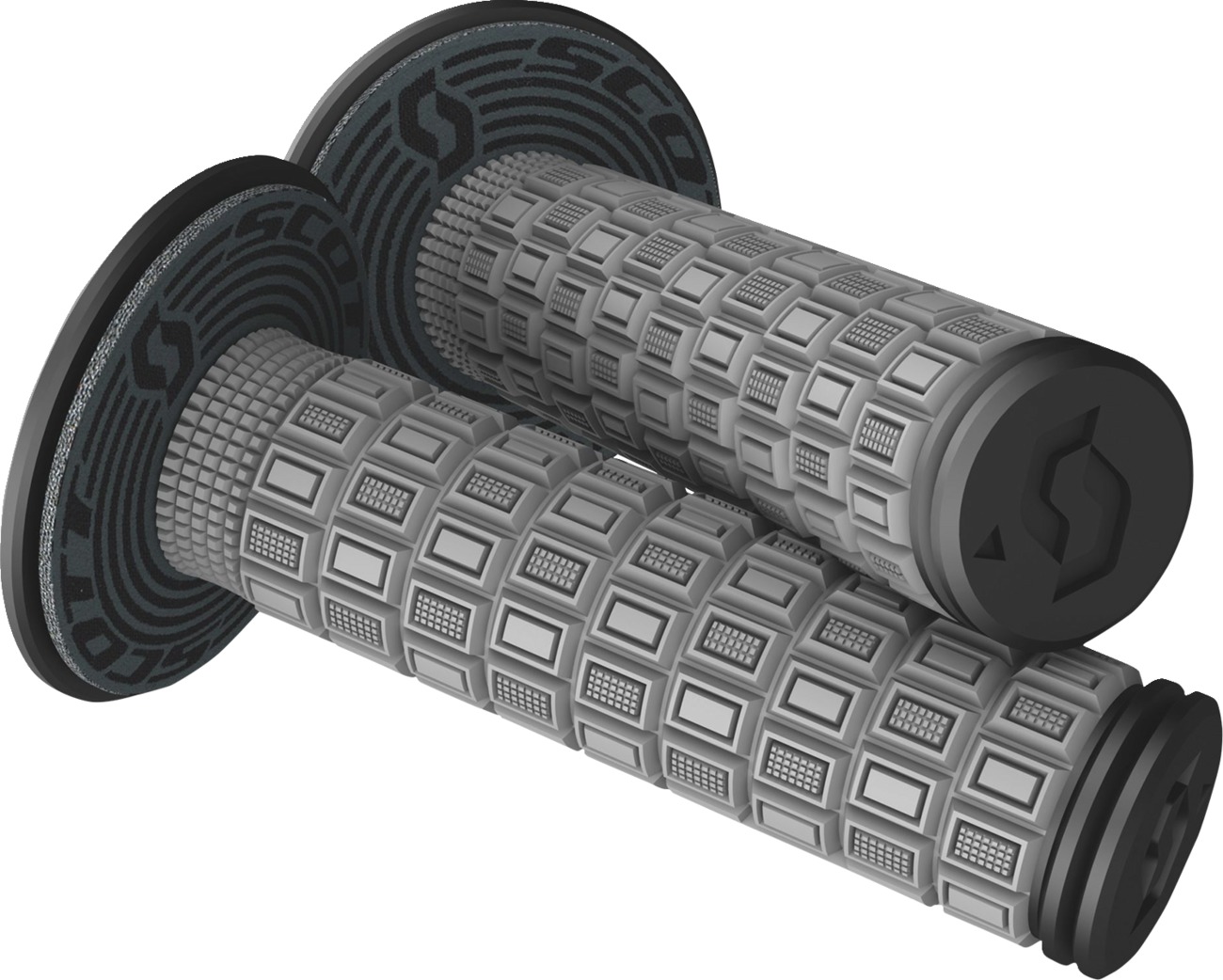 Mellow Grips - Mellow Grip Grey/Black - Click Image to Close