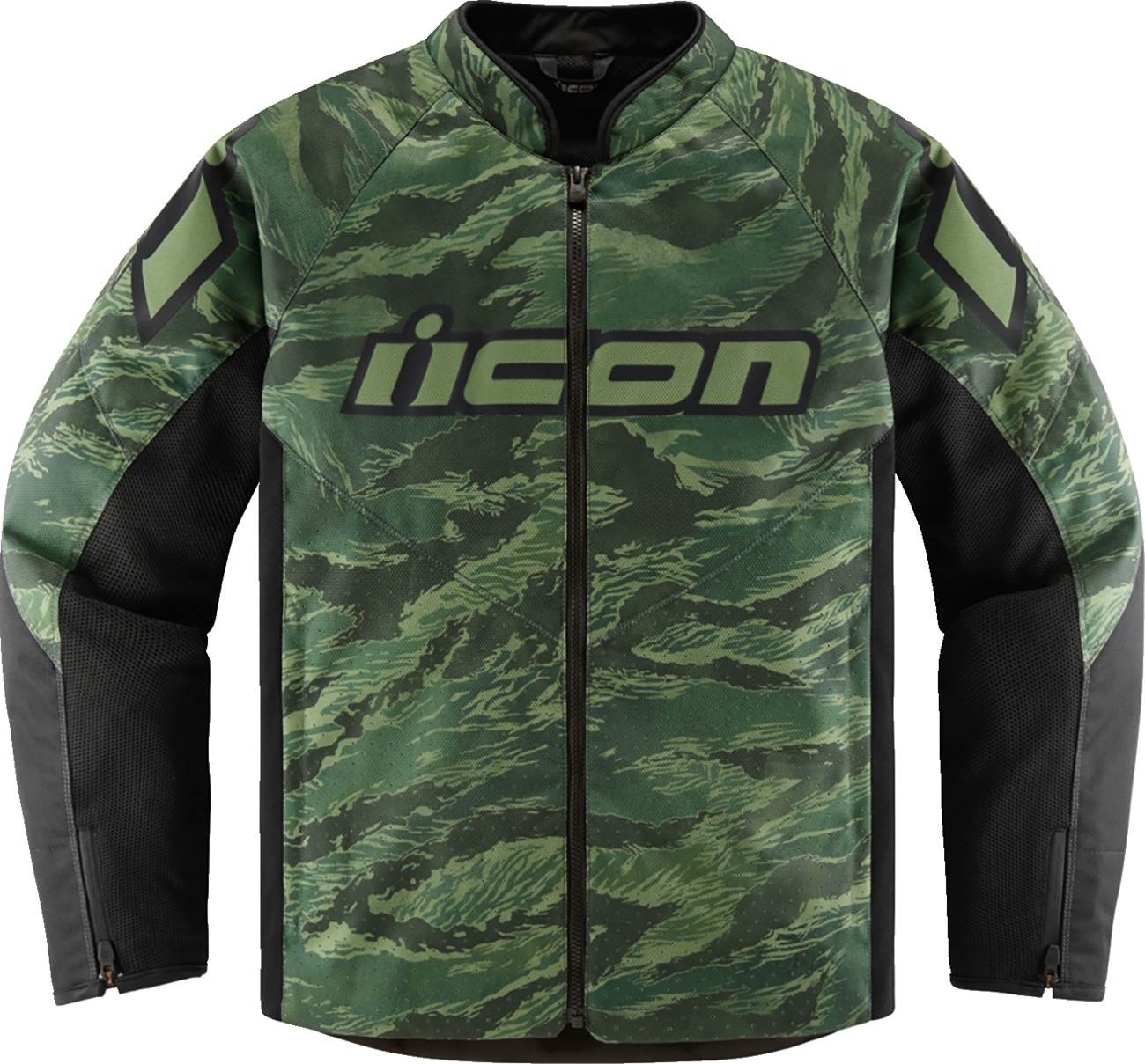 ICON Hooligan CE Tigersblood Jacket Men's 4XL Green - Men's 4XL sport riding jacket - Click Image to Close