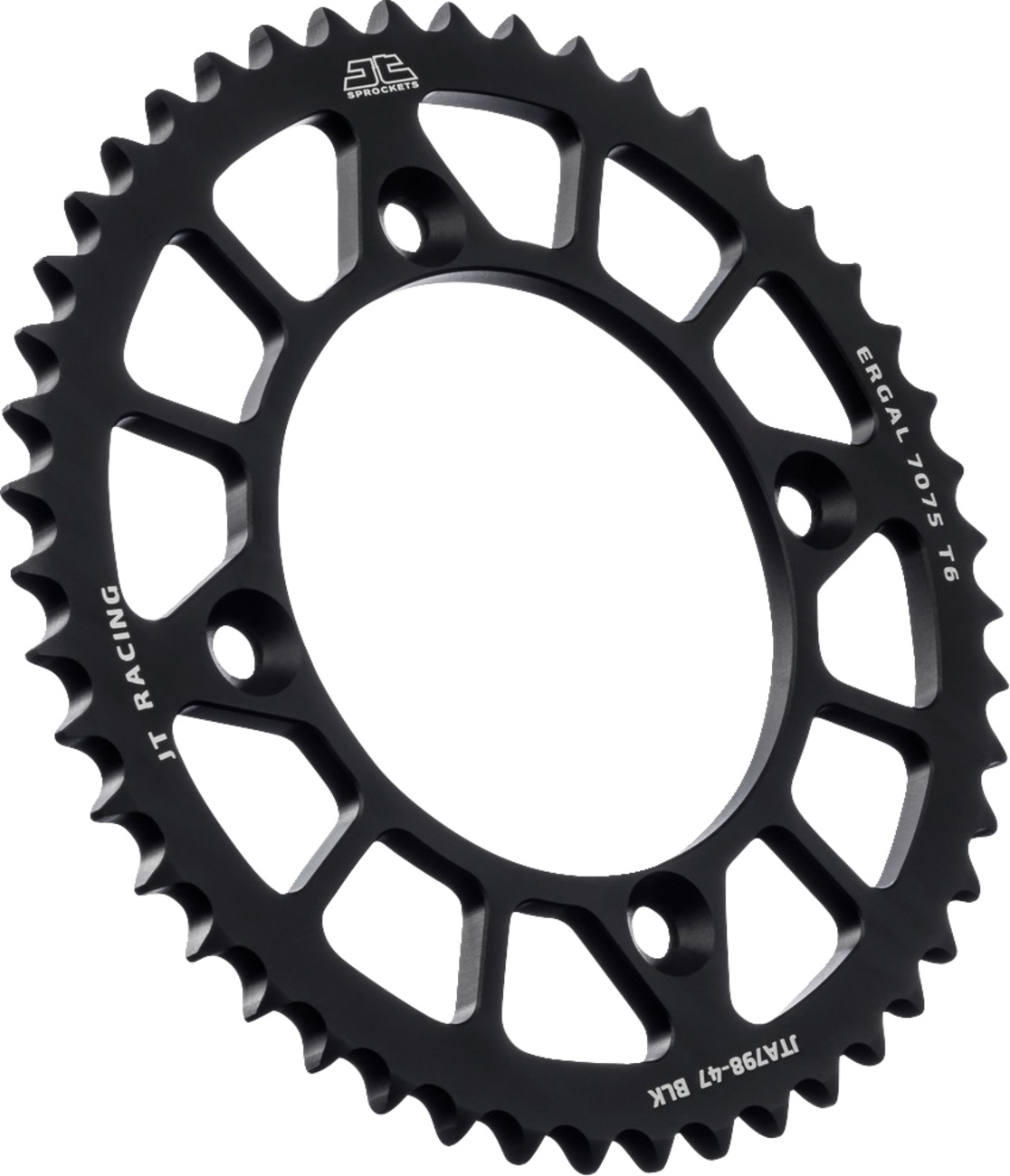 Black Aluminum Rear Sprocket - 47 Teeth 428 Pitch - Click Image to Close