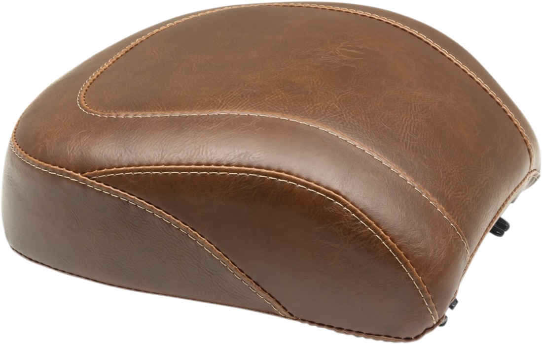 Tripper Stitched Wide Brown Pillion Pad - For 18-19 HD FLFB - Click Image to Close