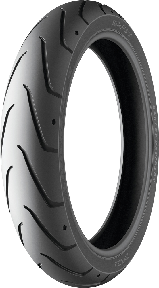 120/70ZR19 60W Scorcher 11 Front Motorcycle Tire - TL/TT - Click Image to Close