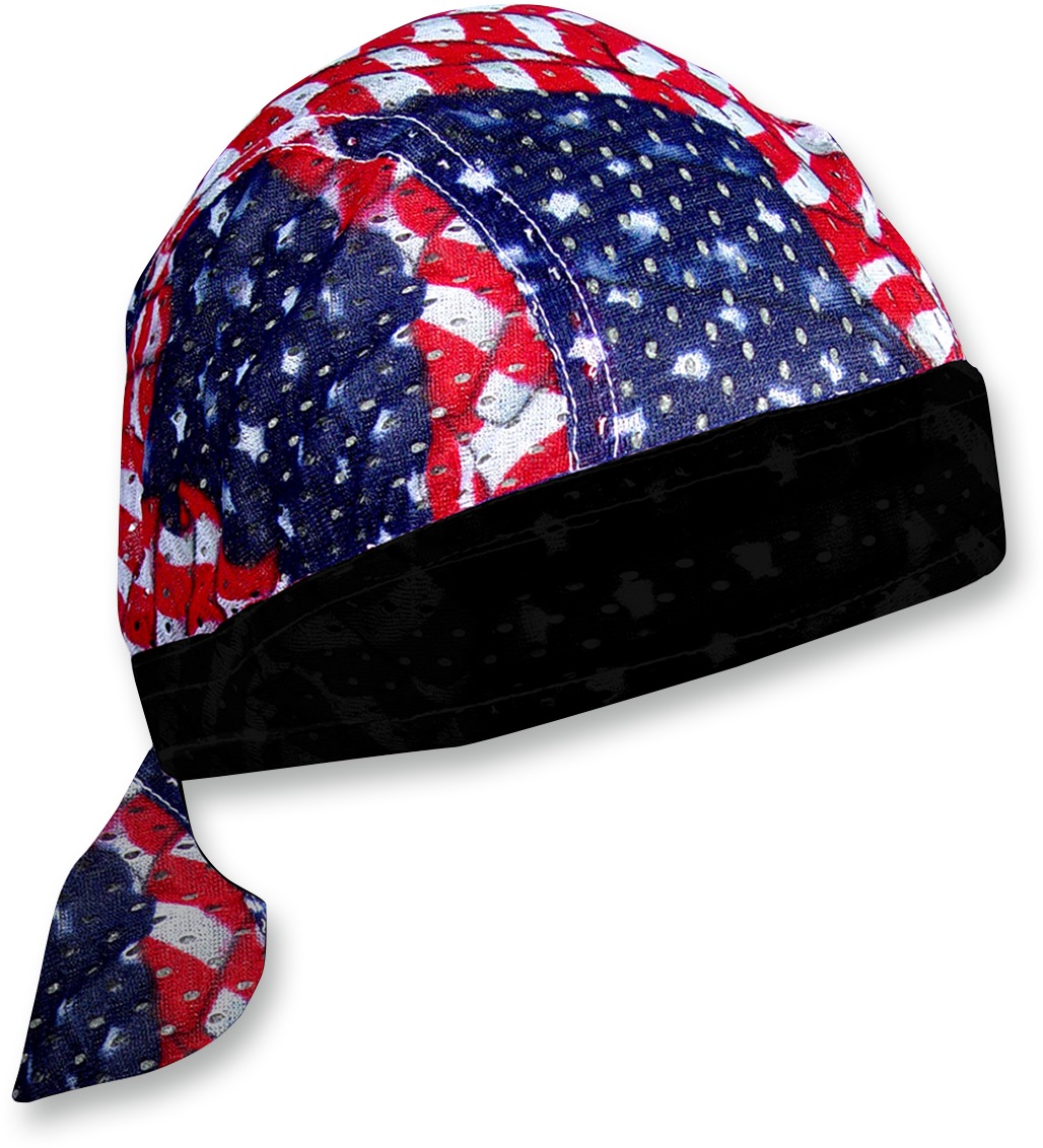 Vented Sport Flydanna Headwraps - Flydanna Vnted Sprt Wavy Flag - Click Image to Close