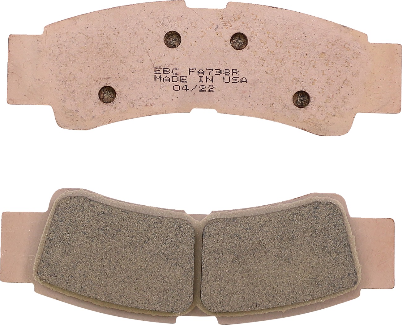 R Series Sintered Pads and Shoes - Fa738R Pad Set Ebc - Click Image to Close