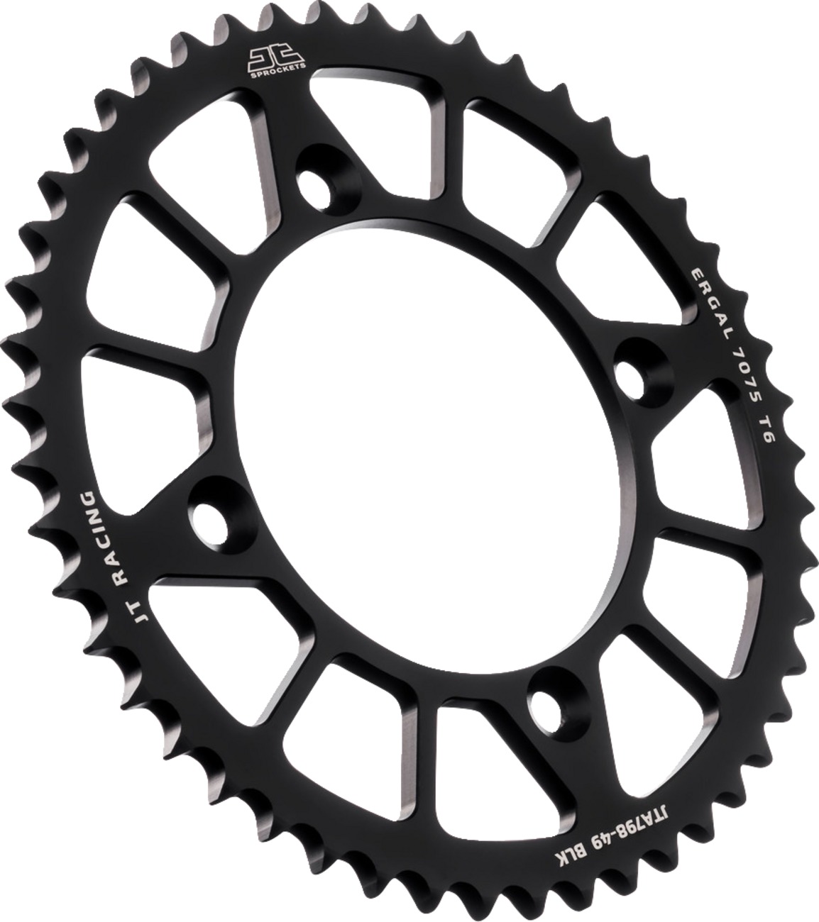 Black Aluminum Rear Sprocket - 49 Teeth 428 Pitch - Click Image to Close