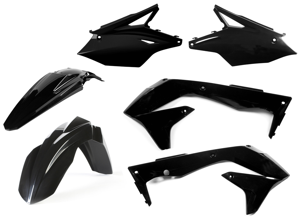 Black Plastic Kit - For 16-17 Kawasaki KX450F - Click Image to Close