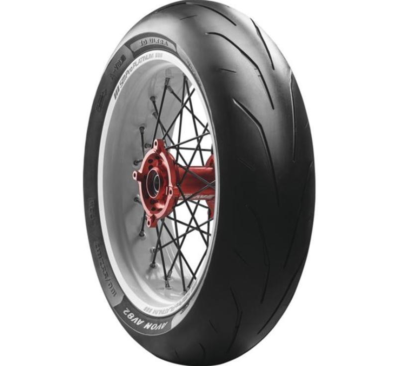 Avon 3D Ultra Evo Slick Tire - 180/60R17 - Click Image to Close