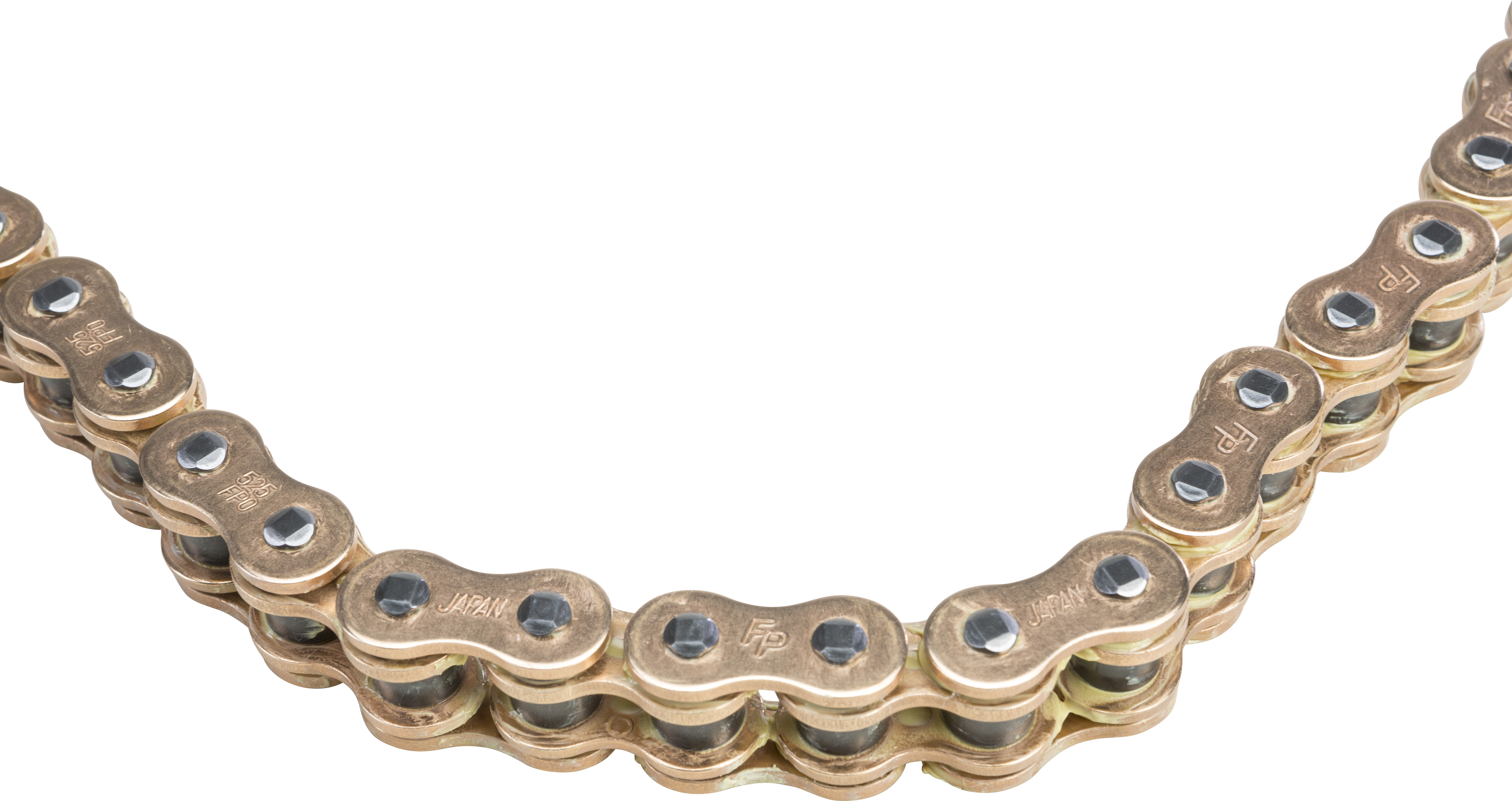 O-Ring Sealed Chain 525 Pitch X 150 Links Gold - Click Image to Close