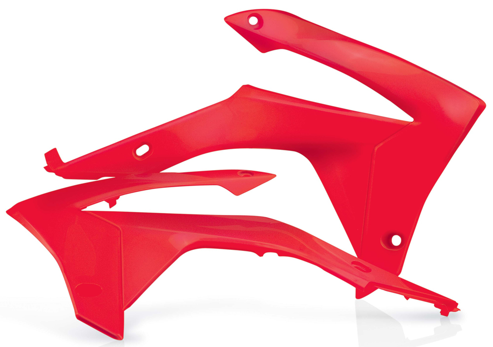 Radiator Shrouds - Red - For 13-16 Honda CRF450R 14-17 CRF250R - Click Image to Close