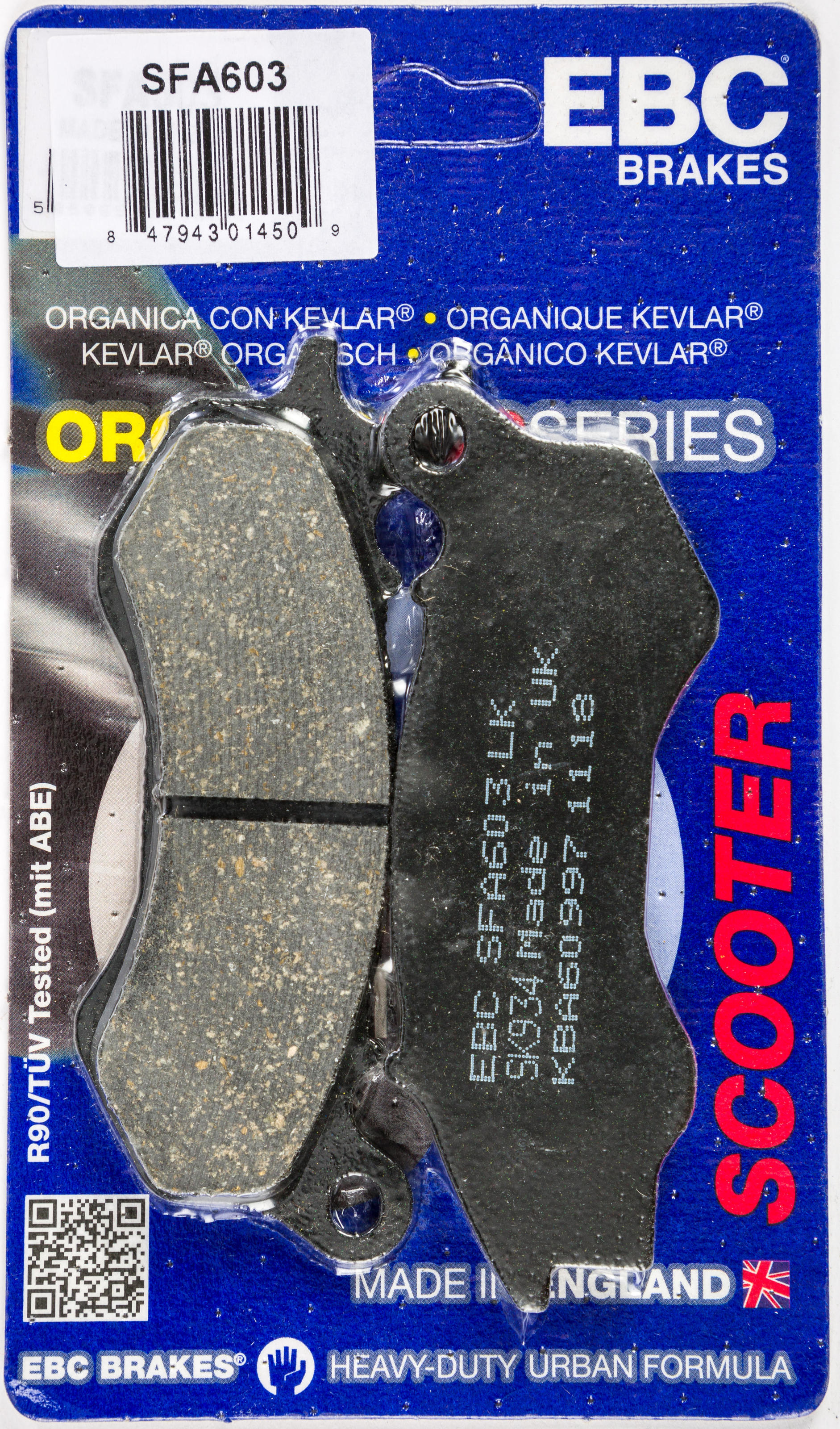 Standard Organic Brake Pads - Click Image to Close