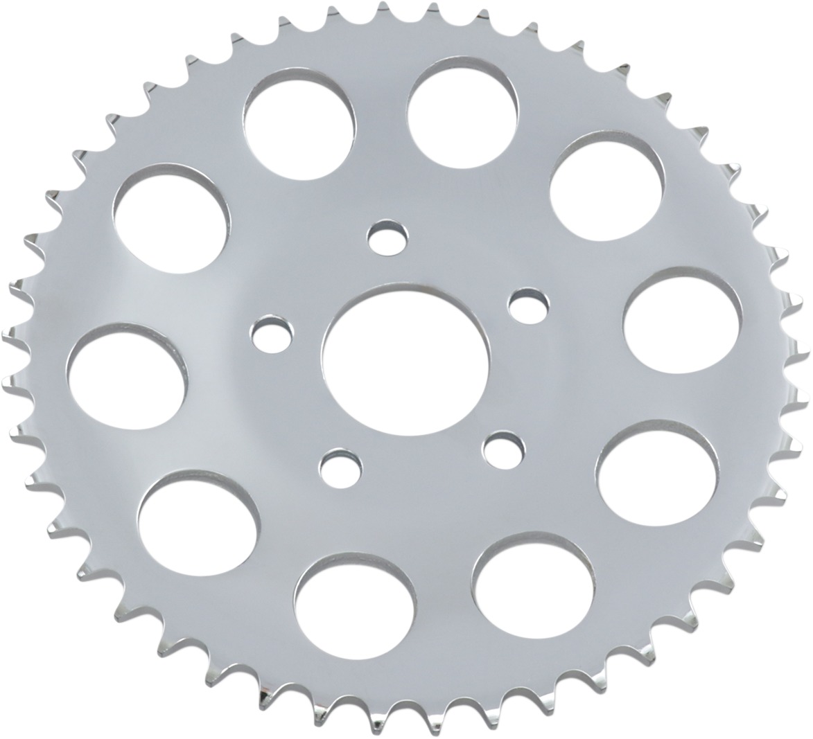 Carbon Steel Rear Sprocket 46T Chrome 0.46" Offset - Click Image to Close