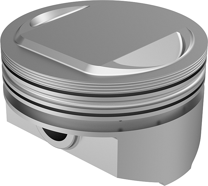 Cast Piston Kit TC88 to 95CI 10.5:1 +.020 - Click Image to Close